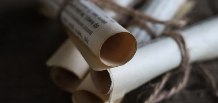 tied scrolls